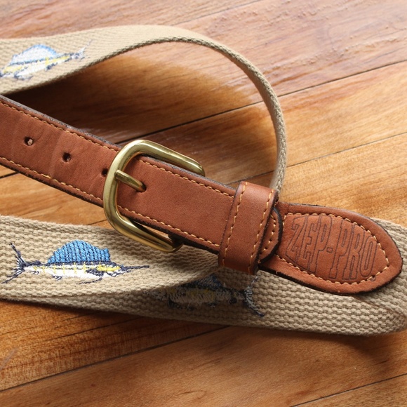 Zep-Pro Other - Zep-Pro Sailfish Cotton Fishing Belt Size 38